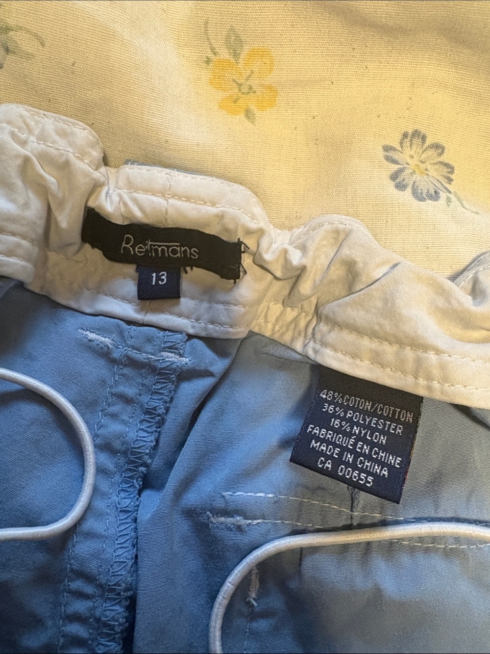 Drawstring Cargo Capris - Picture 2 of 5